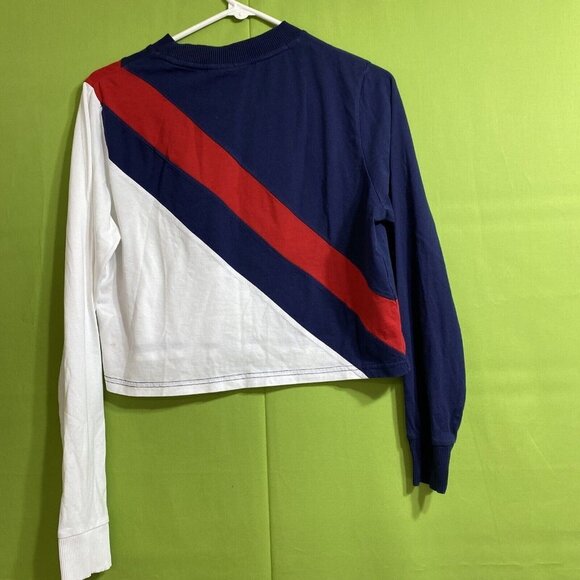 FILA‎ Blue Women's Blue, Red, White Graphic Pullover Sweatshirt Sz S - Picture 6 of 11